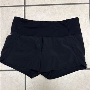 Lululemon Athletica Black Athletic Shorts Moisture-Wicking Performance